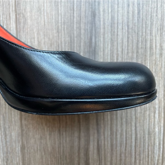 Charles Jourdan C J BIS Black Leather Pumps | 9.5 - Picture 3 of 10